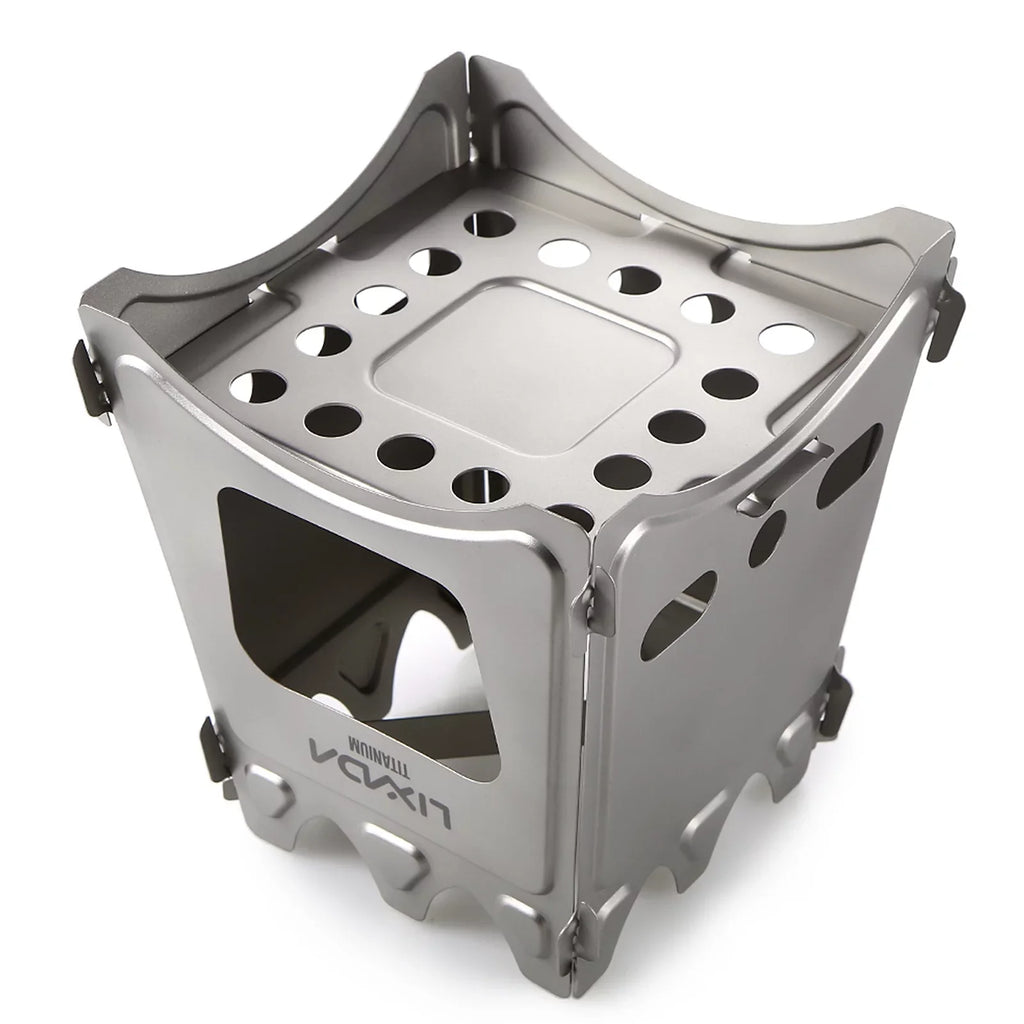 Ideal Folding - Compact Camping, Picnicking Cooking, Stove and Wood for Lixada