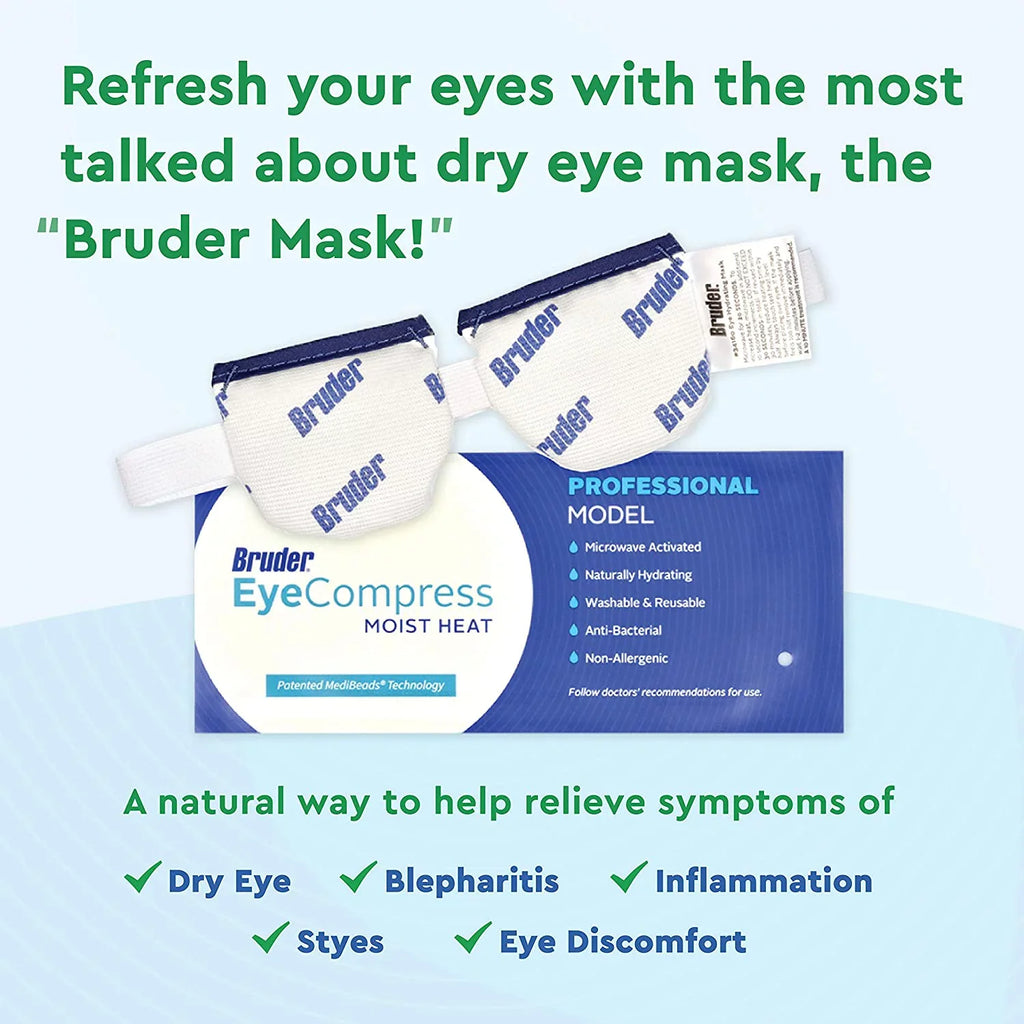 of | Eye Washable, Heat Microwave | Non-allergenic Compress Fast Moist and Bruder Heat 2 l Dry | Effective and Irritation Activated Eye and for Acting Moist Reusable, Other Relief Pack Eye Eye | Mask