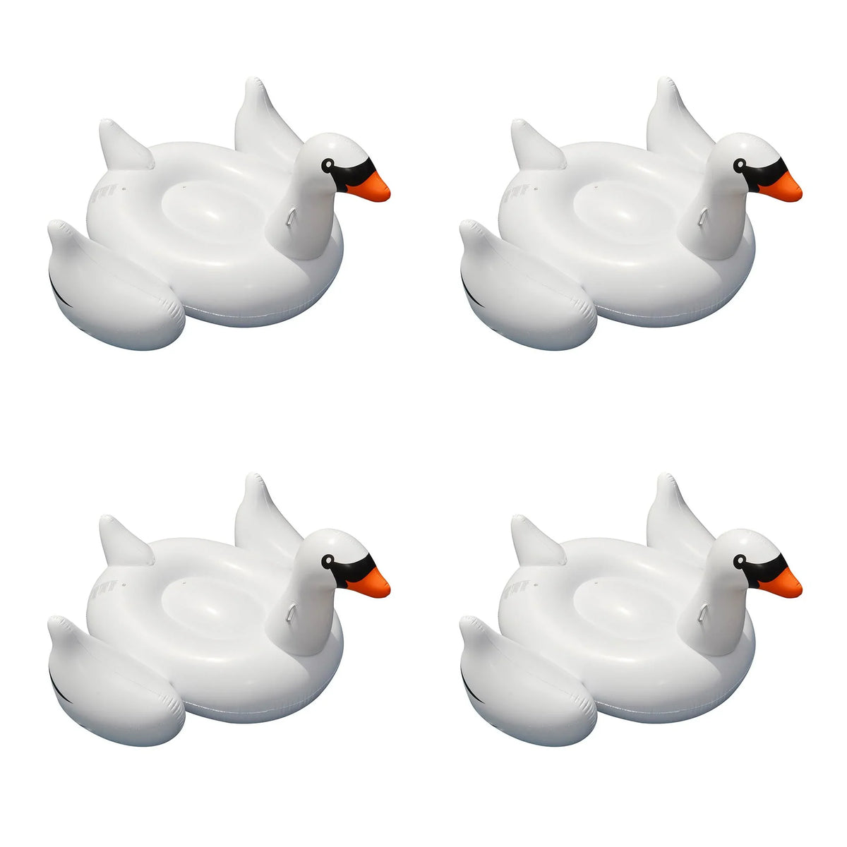Inflatable 90621 Ride-On 4-Pack Giant | x 75-Inch Swan 4 Swimline Floats