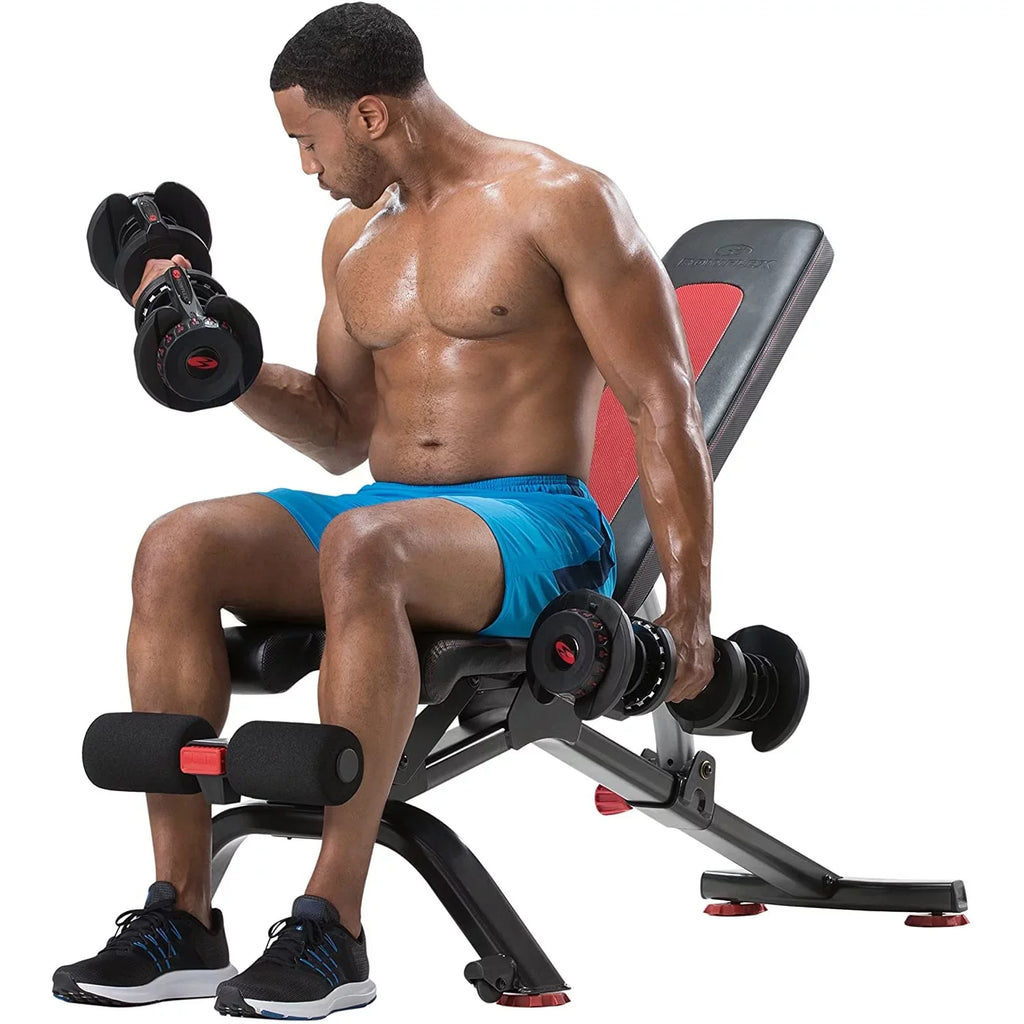 with Adjustable with Stowable Bench, SelectTech Angles Bowflex Dumbbell 6 Stand Rack 100675 Bundle SelectTech Media Adjustment Bowflex 5.1S