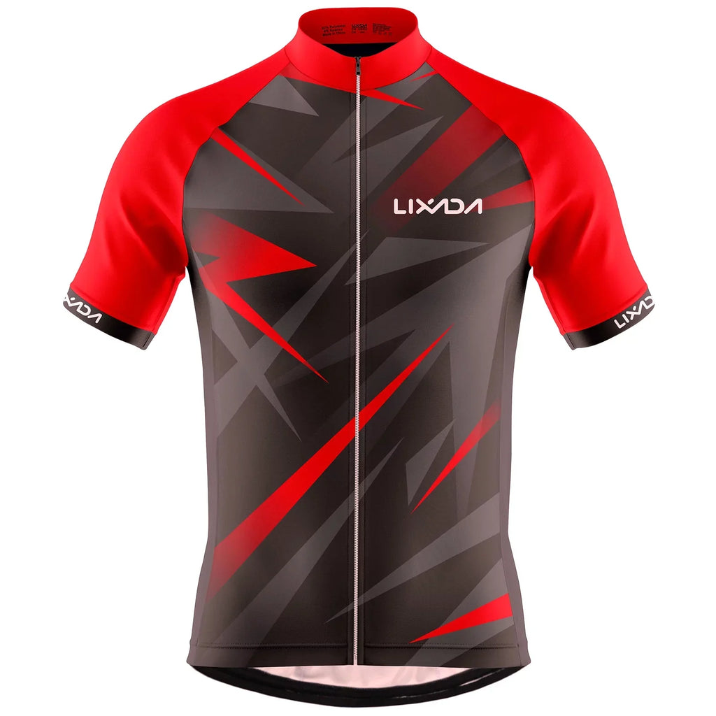 Short Bike Sleeve Jersey Suit Shirt Cycling Shorts Clothing Breathable and MTB Lixada Padded Men