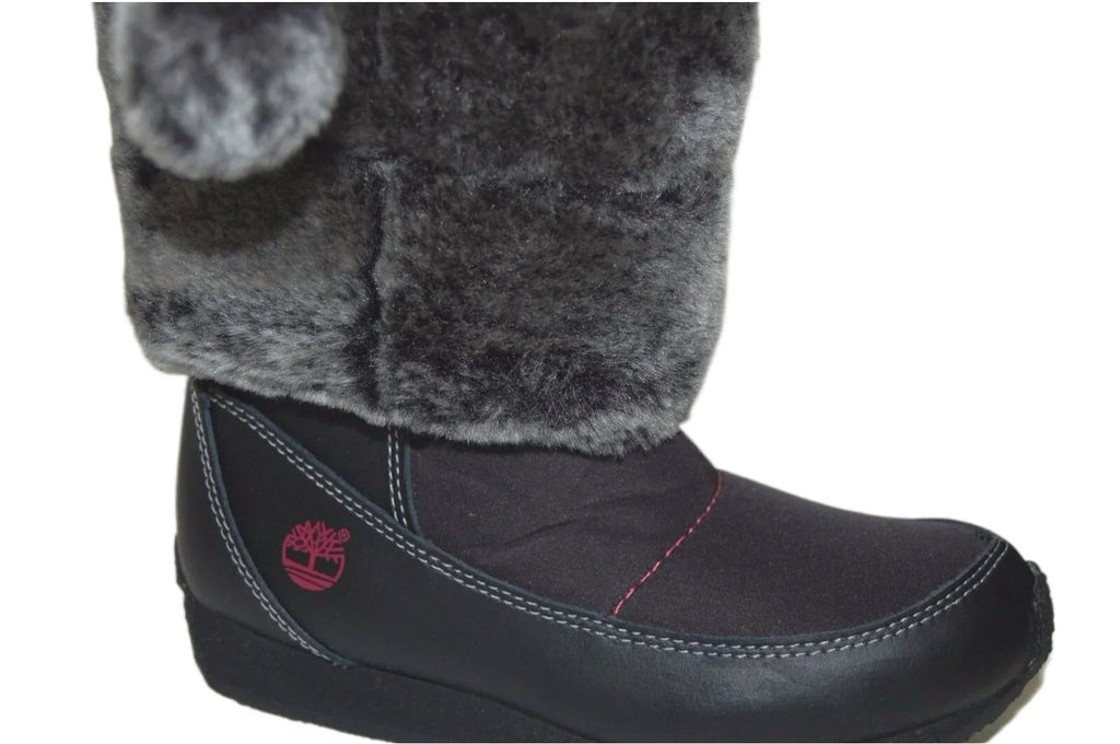 Black 59794 1.5 Youth Fur Medium Tall Preschool Winterberry size Boot Timberland US