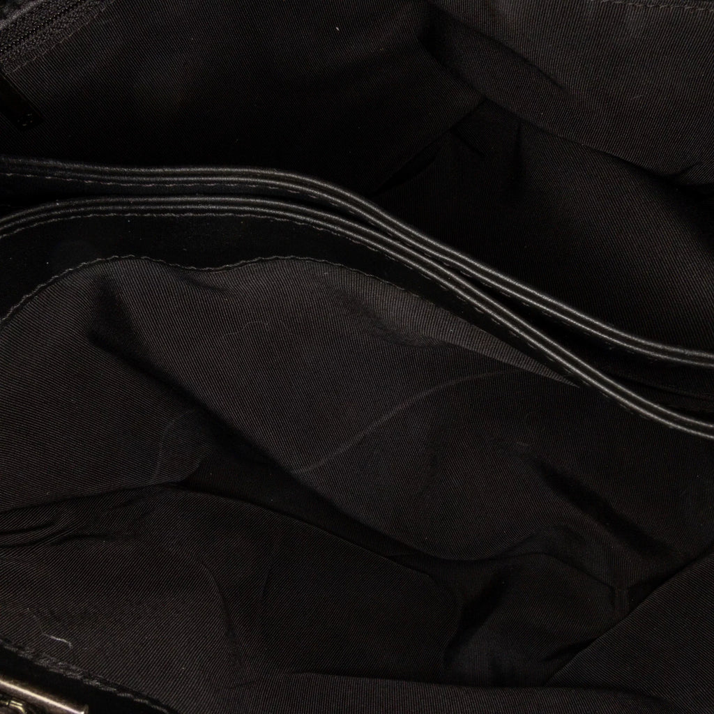 Shopping Reverso Tote (Good) Tote Chanel Patent Bag Authenticated Boy Leather Black Pre-Owned Unisex