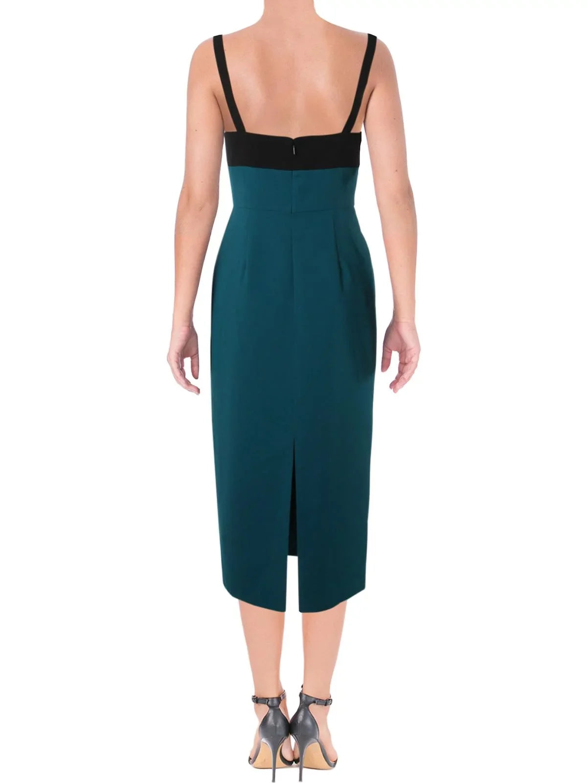 Jill Stuart Dress Womens V-Neck Midi JILL Sleeveless