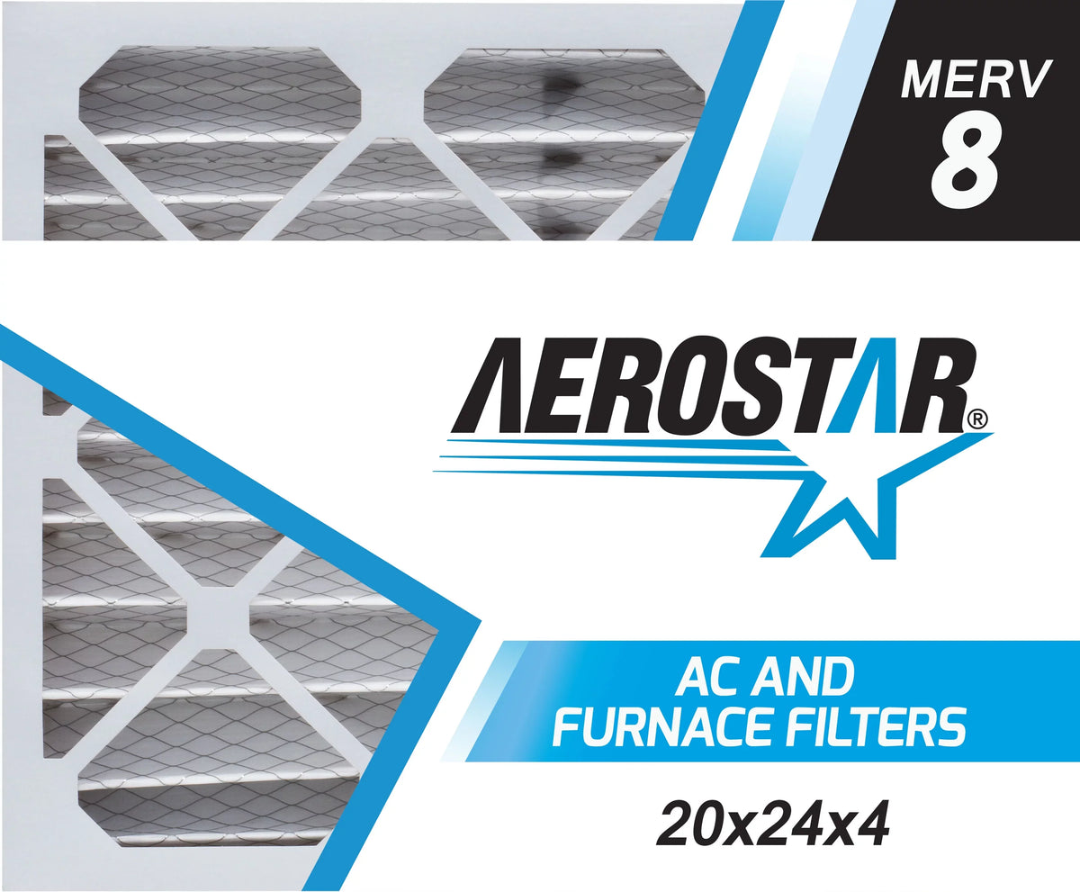 the MERV 20x24x4 x x Filter, USA 20 6, in Air Pleated Aerostar of 24 Made 8, 4, Box