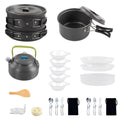 Kettle Kit Mess Pan Backpacking with Camping Hiking Non-Stick Set Pot Cookware Lixada