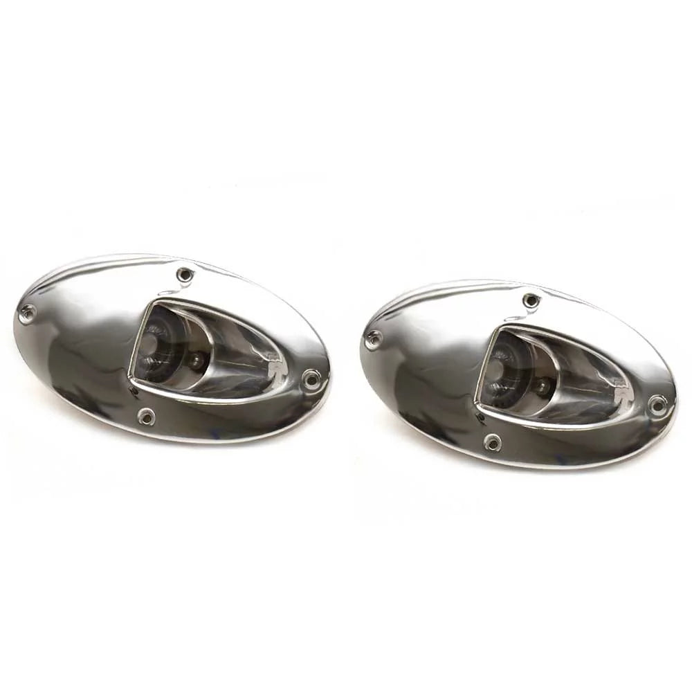 Lights 7W 12V Signal Boat 86204-7 White Aqua Hull | Bow (Pair) Docking