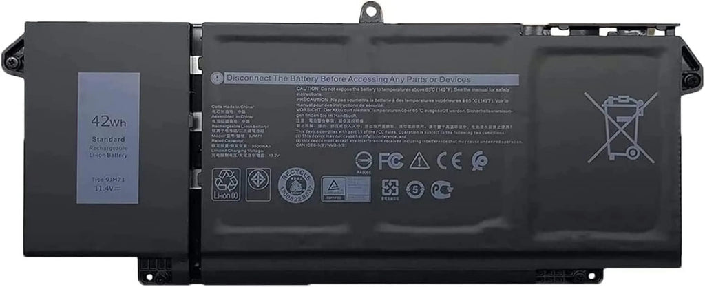 9JM71 for TN2GY 7520 7420 7520 Battery 5320 HDGJ8 Latitude 4M1JN Replacement Dell (11.4V 42Wh) 7FMXV 1PP63 Series 7520 7320 Laptop MHR4G