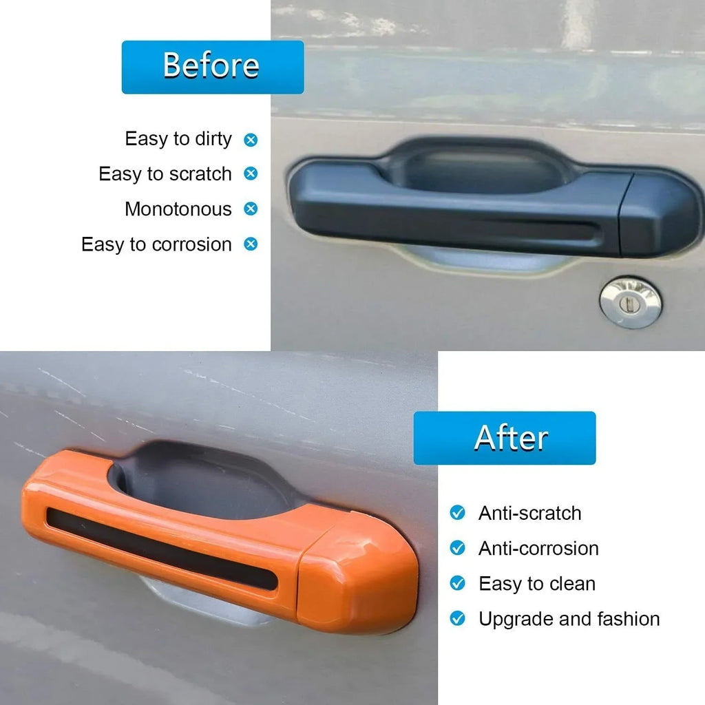 Tailgate 4Door JLU Handle & Door 10X Cover Trim Teledu