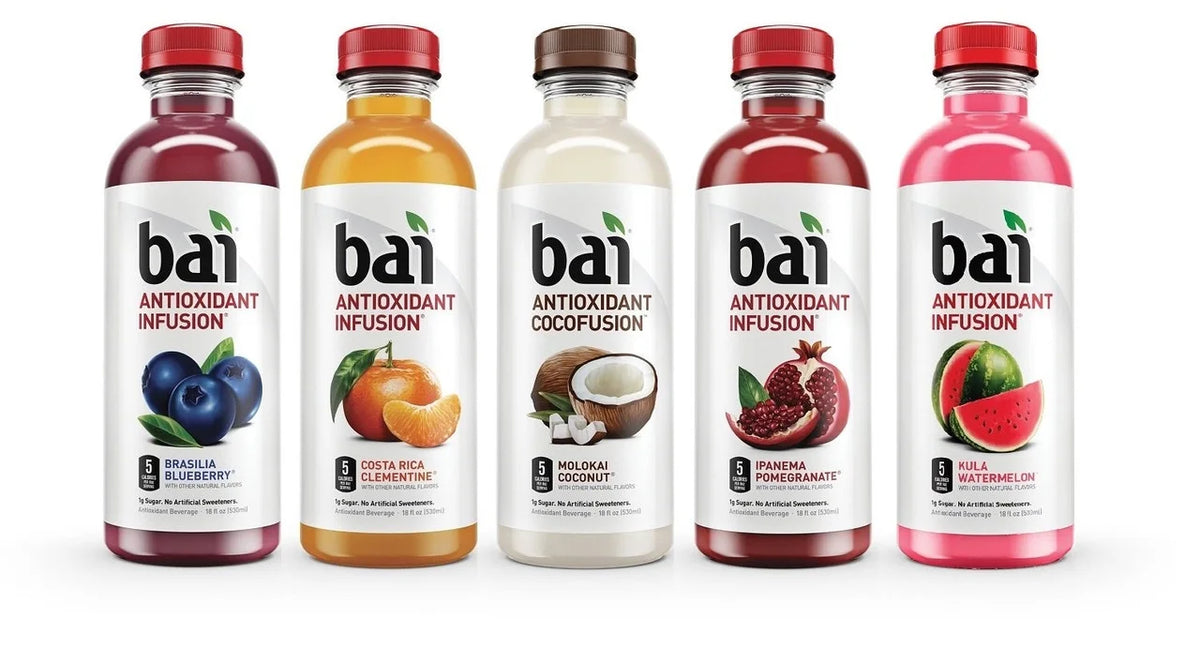 Antioxidant Pack 18 15/Carton Beverage Bottle, Bai Variety Infused oz