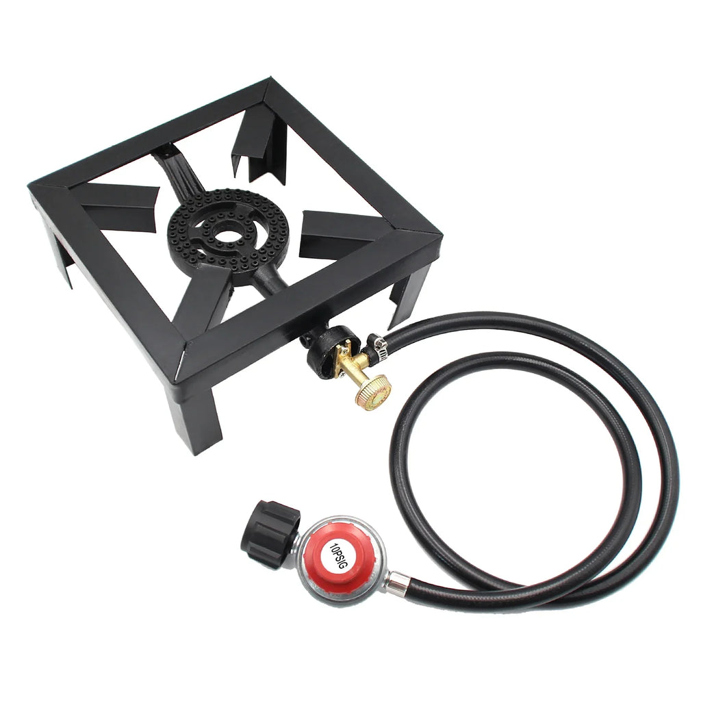 Stove, Iron Cooker Andoer Portable 8KW Cast Gas Control Boiling Ring Fire