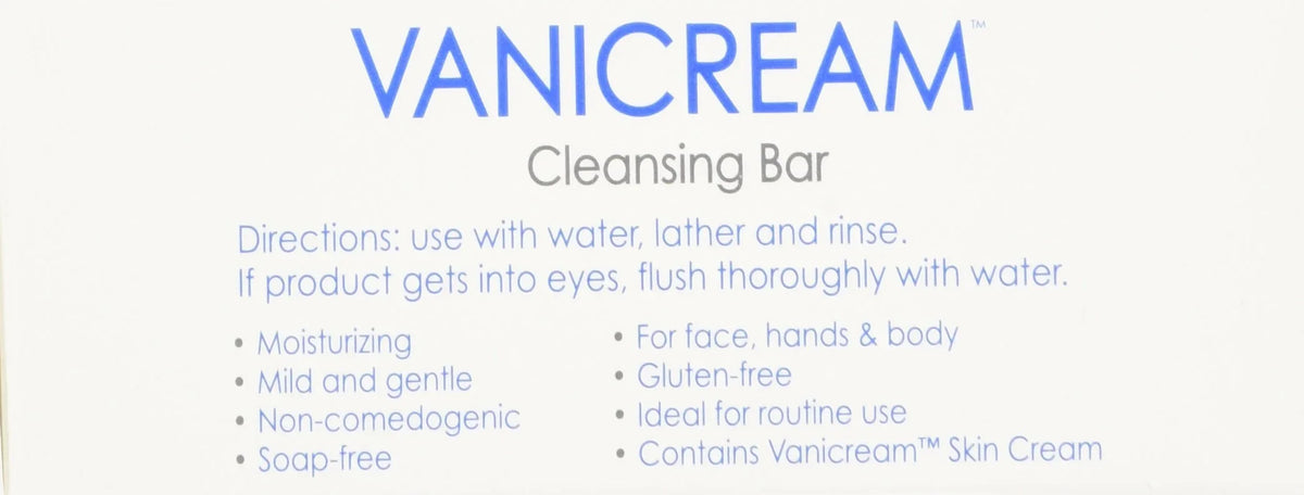 Cleansing For Pack Of Skin, 4. Oz Vanicream Bar Sensitive 3.9