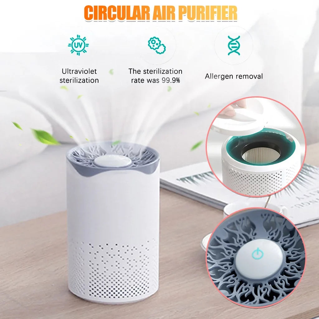 Portable Home Air USB humidifier Desktop Disinfection Machine Purifier humidifier Tangnade White Air