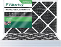 with Air HVAC Pleated Filters Odor Filterbuy 8 16x25x1 MERV Carbon Furnace Eliminator AC Activated (5-Pack)
