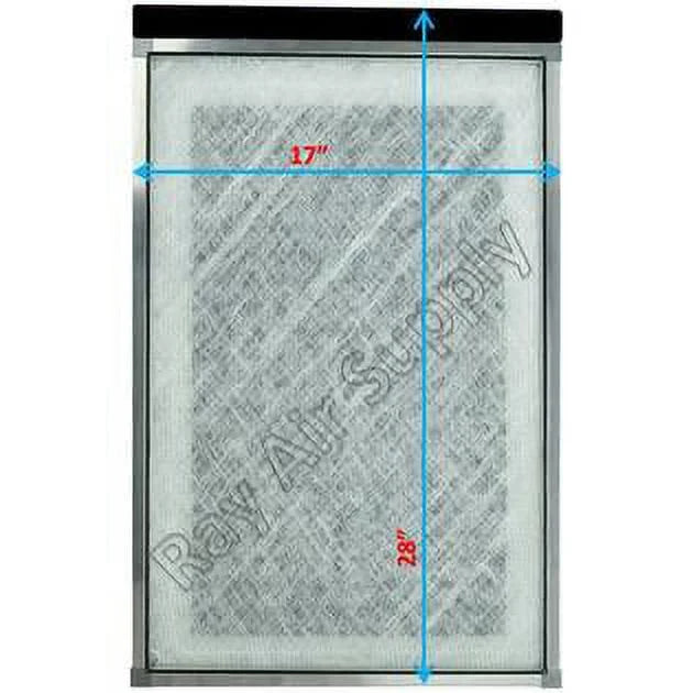 RAYAIR Air MicroPower Filter Pack) WHITE Pads 17x28 with Replacement Refills Guard (3 Cleaner 17x28 SUPPLY Compatible