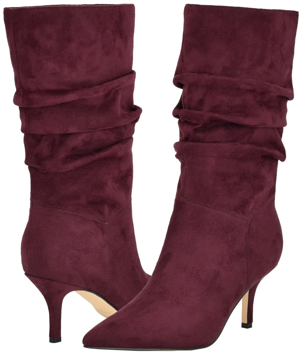 Calf Mid Stiletto West Wine 600 9, Mycki Women's Boot Heeled Nine