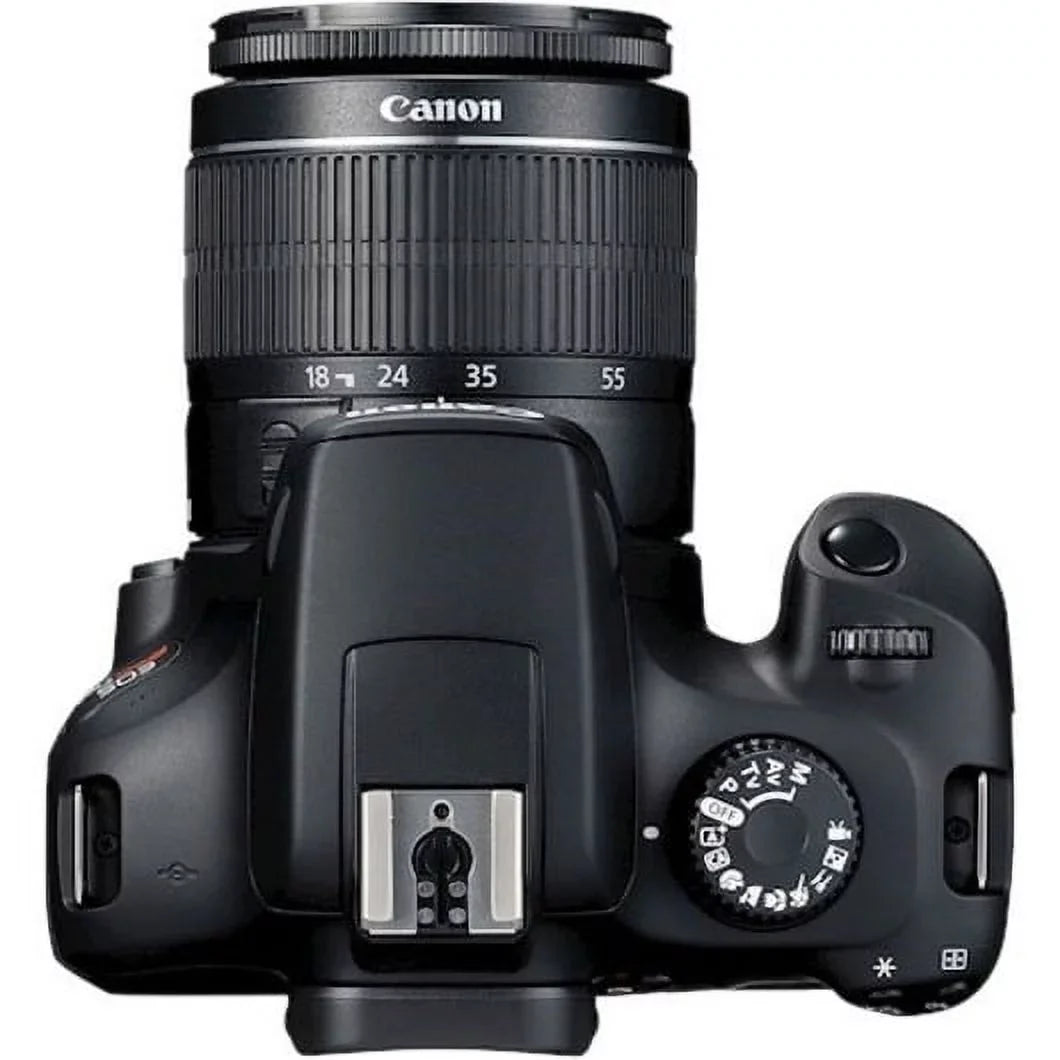 EOS Lens, Rebel with 18 Camera 0.71", 2.17", T100 Digital Black Canon SLR Megapixel