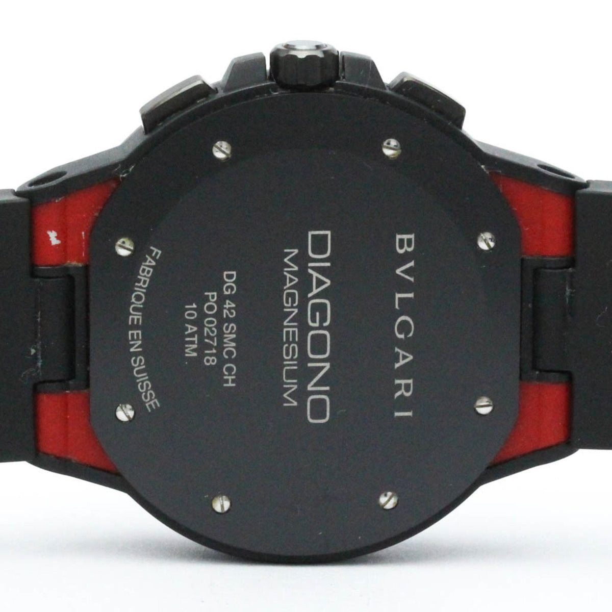 BF567466 (Good) BVLGARI Watch Ceramic DG42SMCCH Magnesium Pre-Owned Automatic Diagono Chronograph