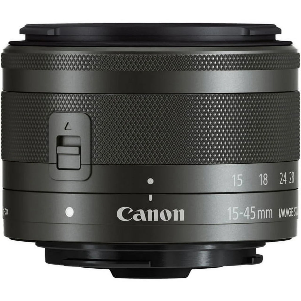 f/3.5-6.3 DealExpo STM IS EF-M Basic 15-45mm Canon Lens Bundle - (Graphite)