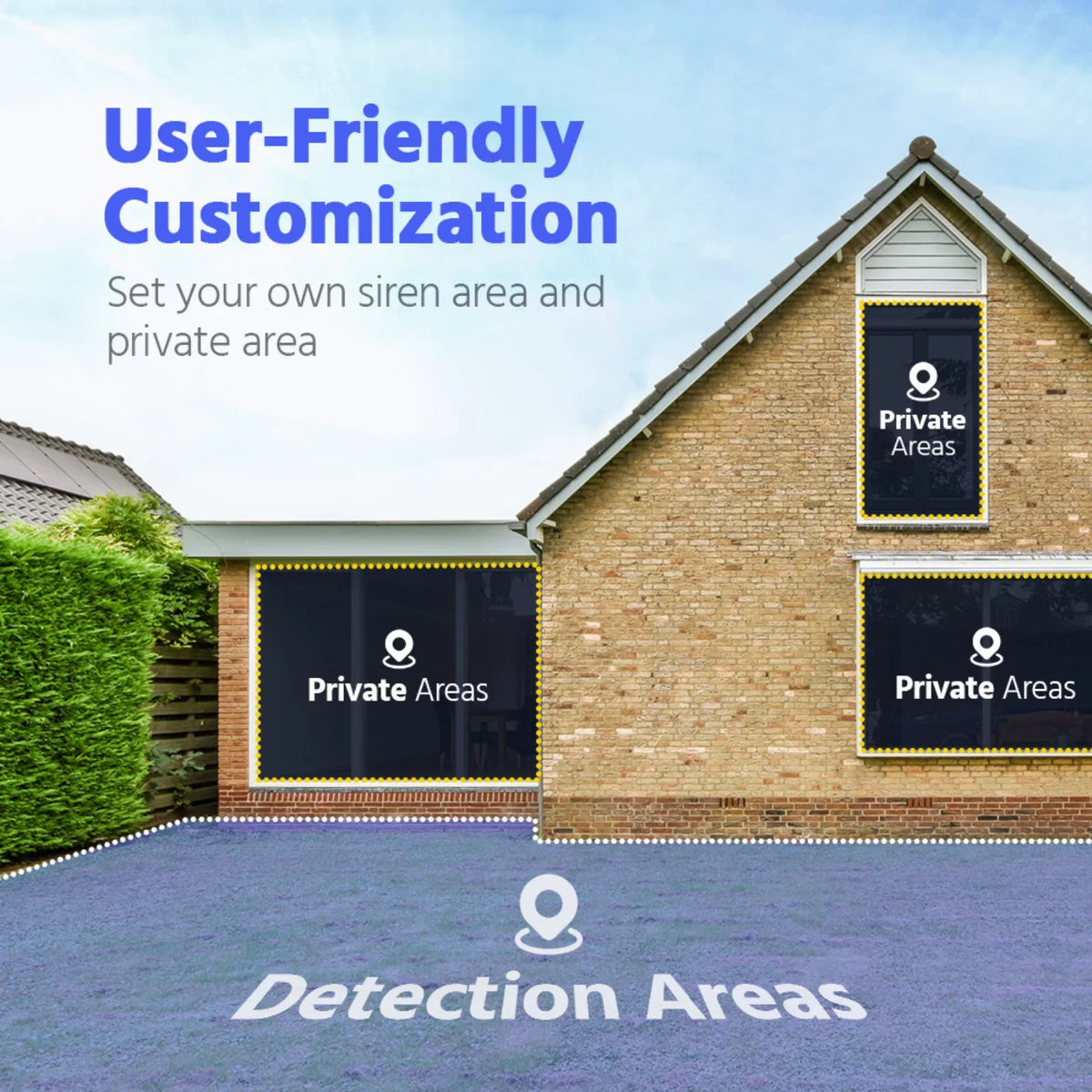 3K Security, Dual Black Home Smart 120 Light, Color Human/Vehicle Surveillance Security Mic Lens, 2.8mm AI Built-in Cameras Turret Detection, Vision, Night dB ANNKE for Wired PoE WDR, Camera, Outdoor