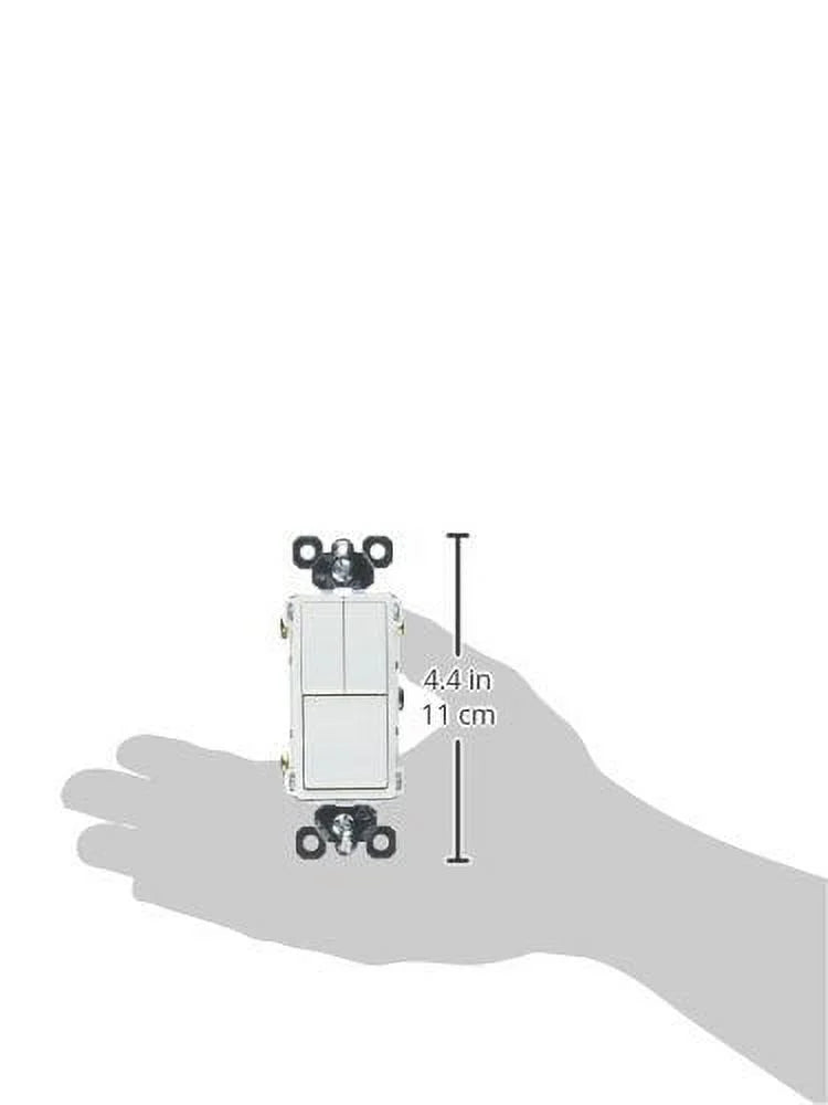 Quantity Radiant Pass Seymour RCD113WCC6 1 - Legrand White Single-Pole & Switch, 15A, 3