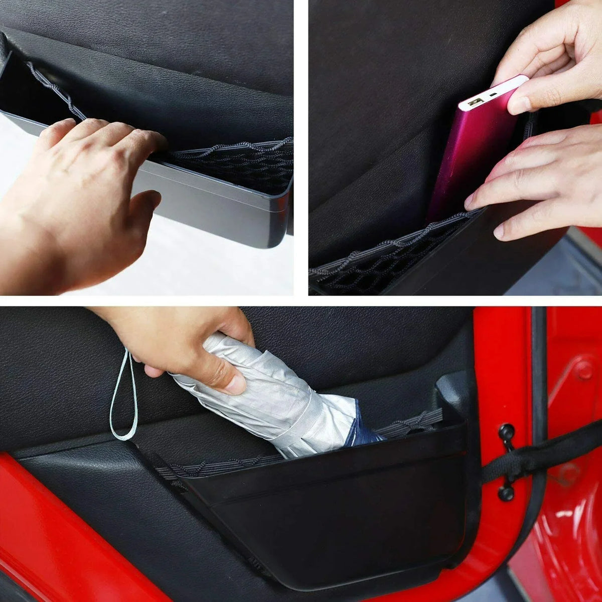 Teledu Insert Box Door Organizer Front/Rear Storage Pockets