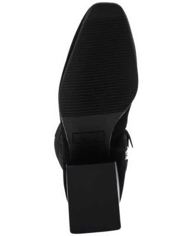 Boots Zip-Up M Dress Toe 10 Square Goring Womens Black Heel Cushioned Shoes Waterproof Stacked COLLEGE Tori AQUA
