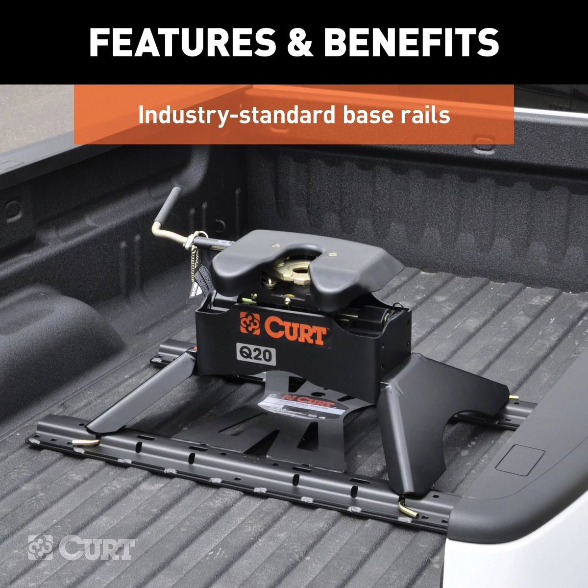 Adapter X5 Gooseneck-to-5th-Wheel CURT Plate