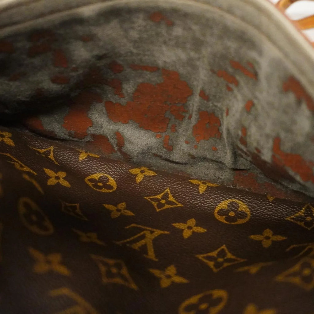 Louis (Good) MM Pre-Owned Vuitton Shoulder Jeune Brown M51226 Monogram Fille Bag Ladies