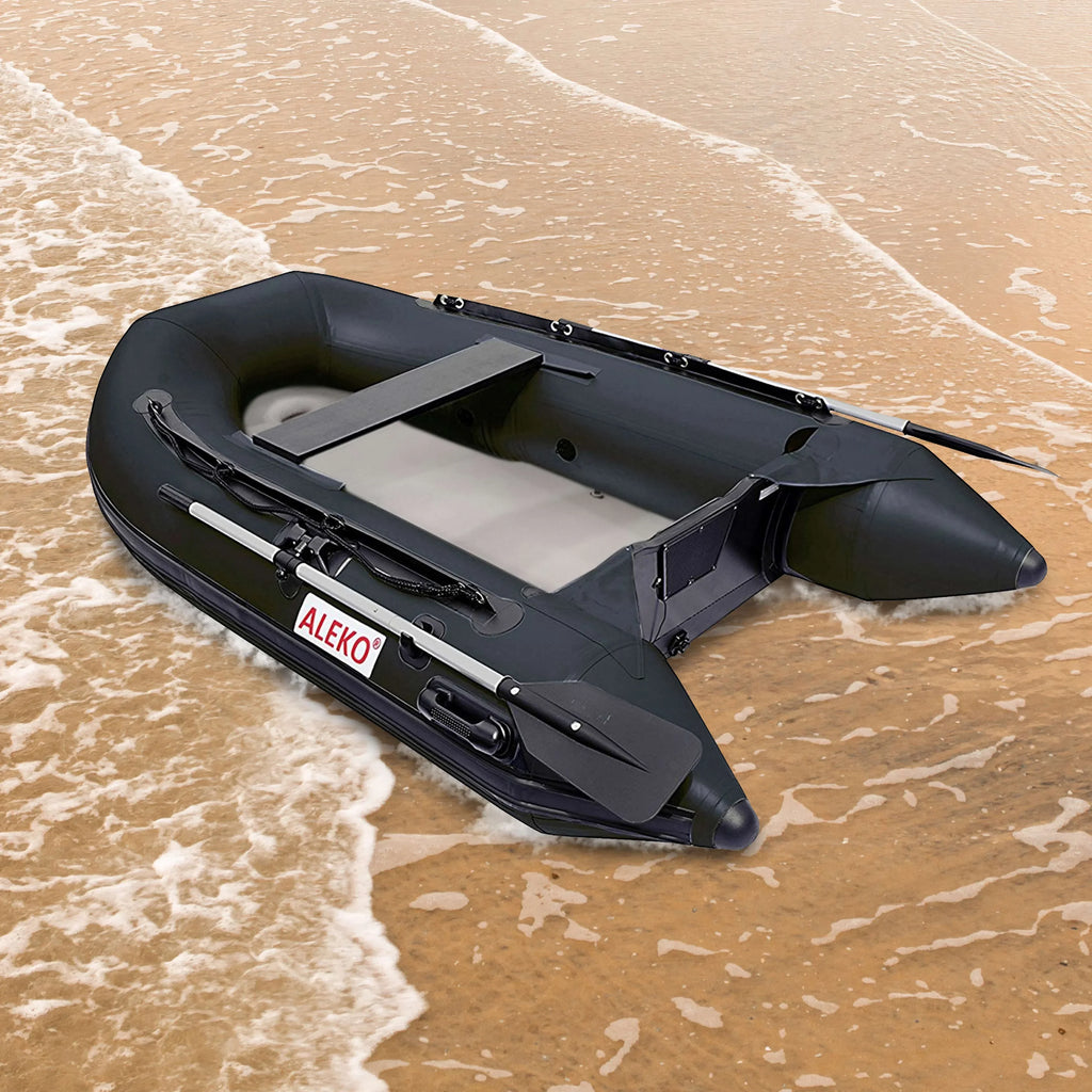 ALEKO Boat Fishing Foot - Air Inflatable - 8.4 Black Floor