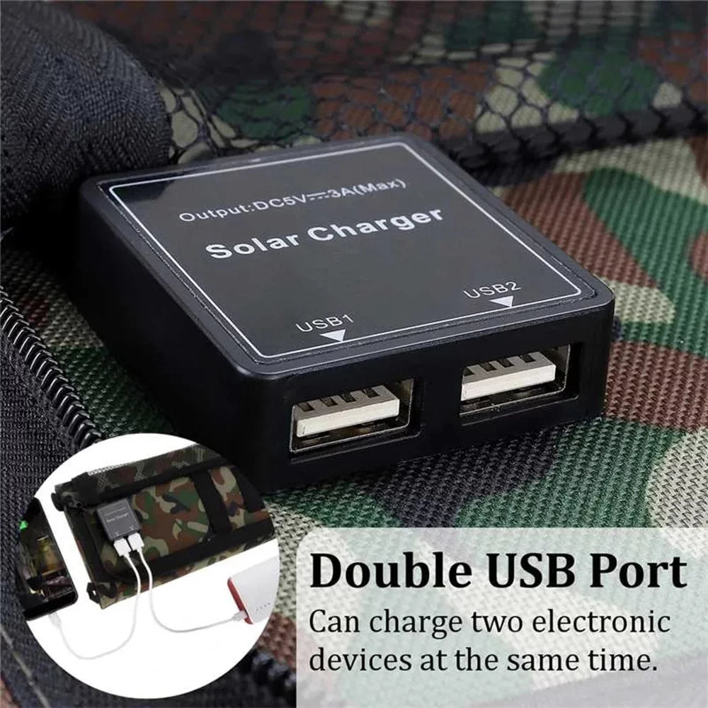Camping New Hiking JahyElec Panel Power 80W Folding Phone Outdoor Charger Bank USB Solar