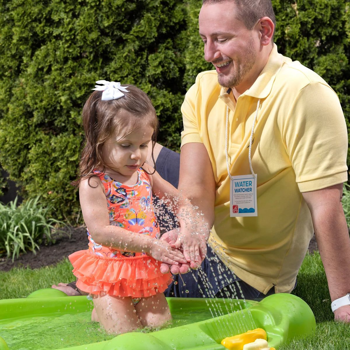 Playset Pad for Splash Plastic Outdoor Green Toddlers Water Step2 Waterbug