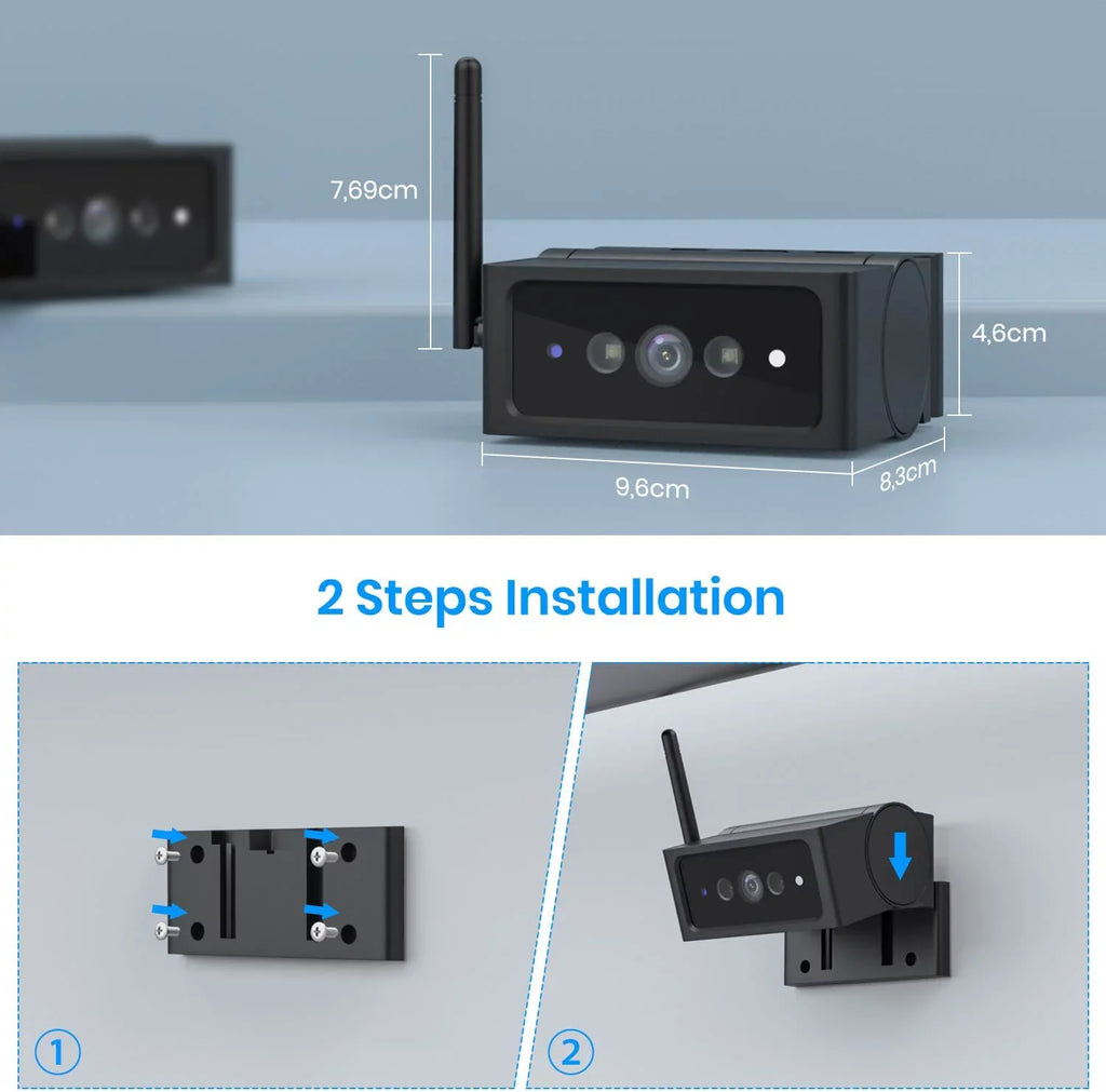 Solar4 Car/Truck Camara Wires Backup Vision for Back Camera Night Installation AUTO-VOX for Wireless RV Camera up , 1080P View Only,No IR Rear