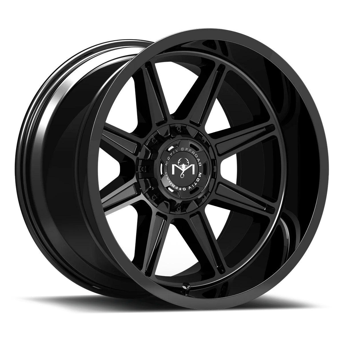 125.2) MTV 17X9 Aluminum Black 8X170 Gloss 428B-7908700 Road (+00) Motiv 428B Balast (HB 428B BALAST Cast Off