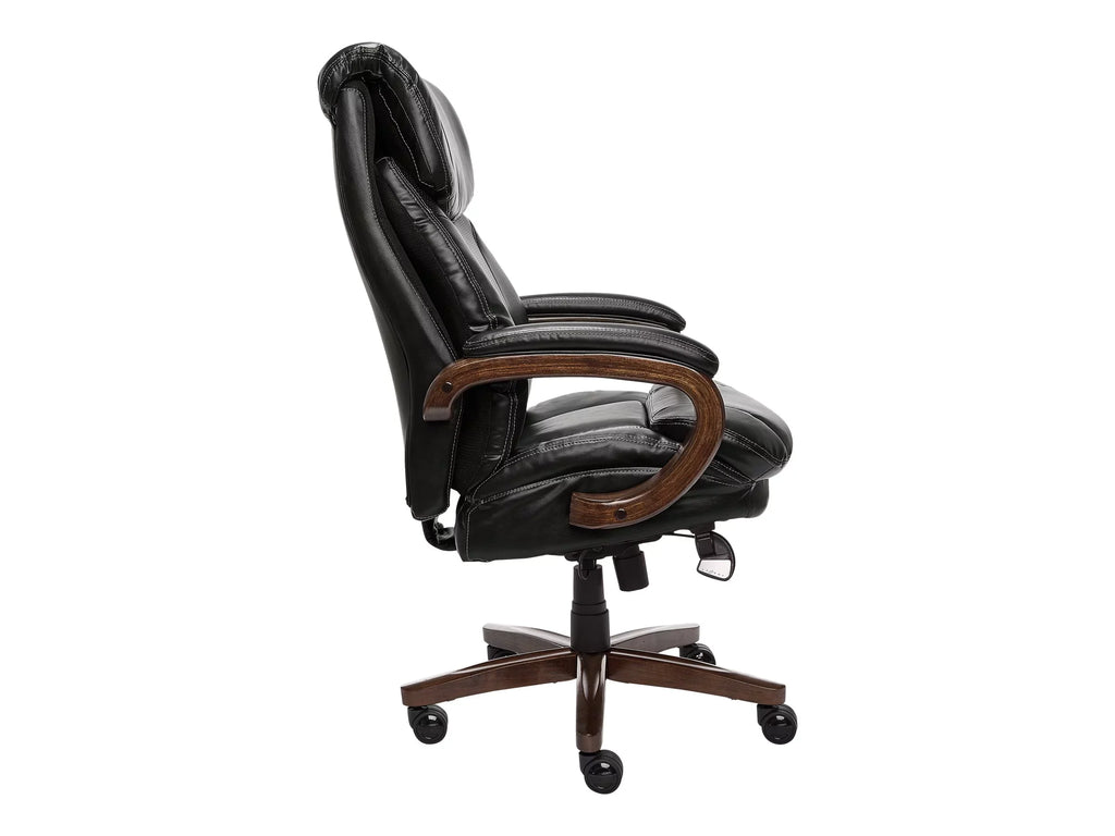 faux executive and Tall - armrests high-back - poly-fiber wood, memory - steel, La-Z-Boy Chair swivel - ergonomic - foam, Big leather, - tilt - black plywood, Trafford - -