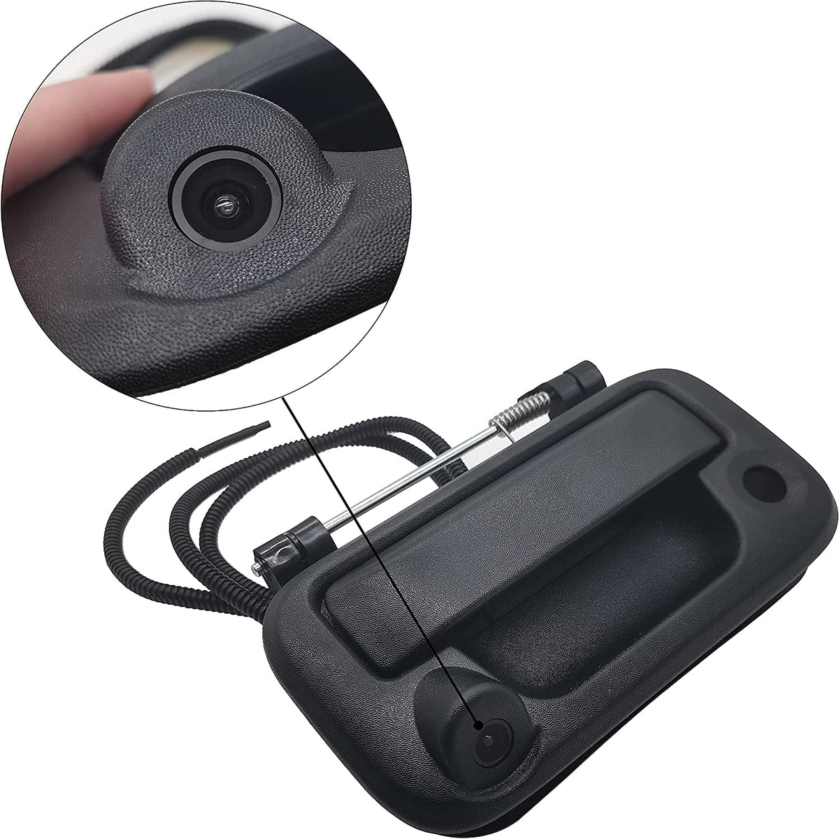 Compatible Camera, (Black) #8L3Z-9943400-AC, with F150, with Handle Tailgate F550 Ford F450, F350, F250, OE: