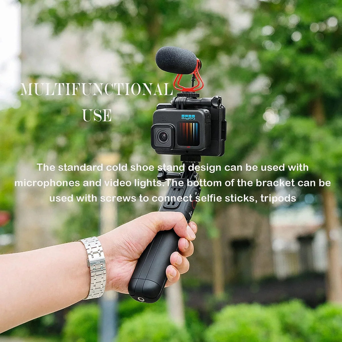 White GoPro Mount 9 5 Clip Magnetic , 4 Super Compatible Bracket 6 Suction for 8 Magnetic 7 10 11 Hero with Black Gopro