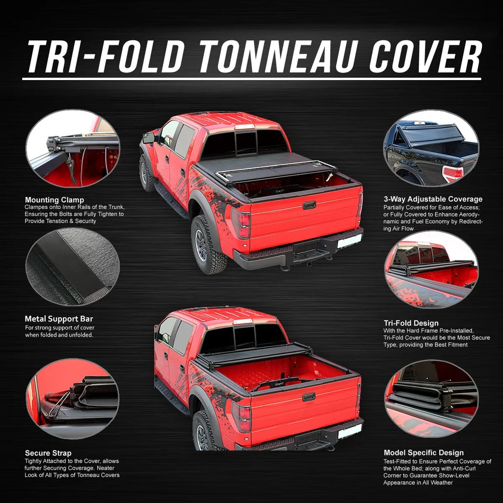 5' Cover 2005 Motoring Frontier Tonneau 12 Nissan 09 Bed Tri-Fold 08 to 10 18 TTC-TRISOFT-049 06 16 Soft 17 07 15 DNA 11 2019 13 Fleetside 14 Trunk for Adjustable