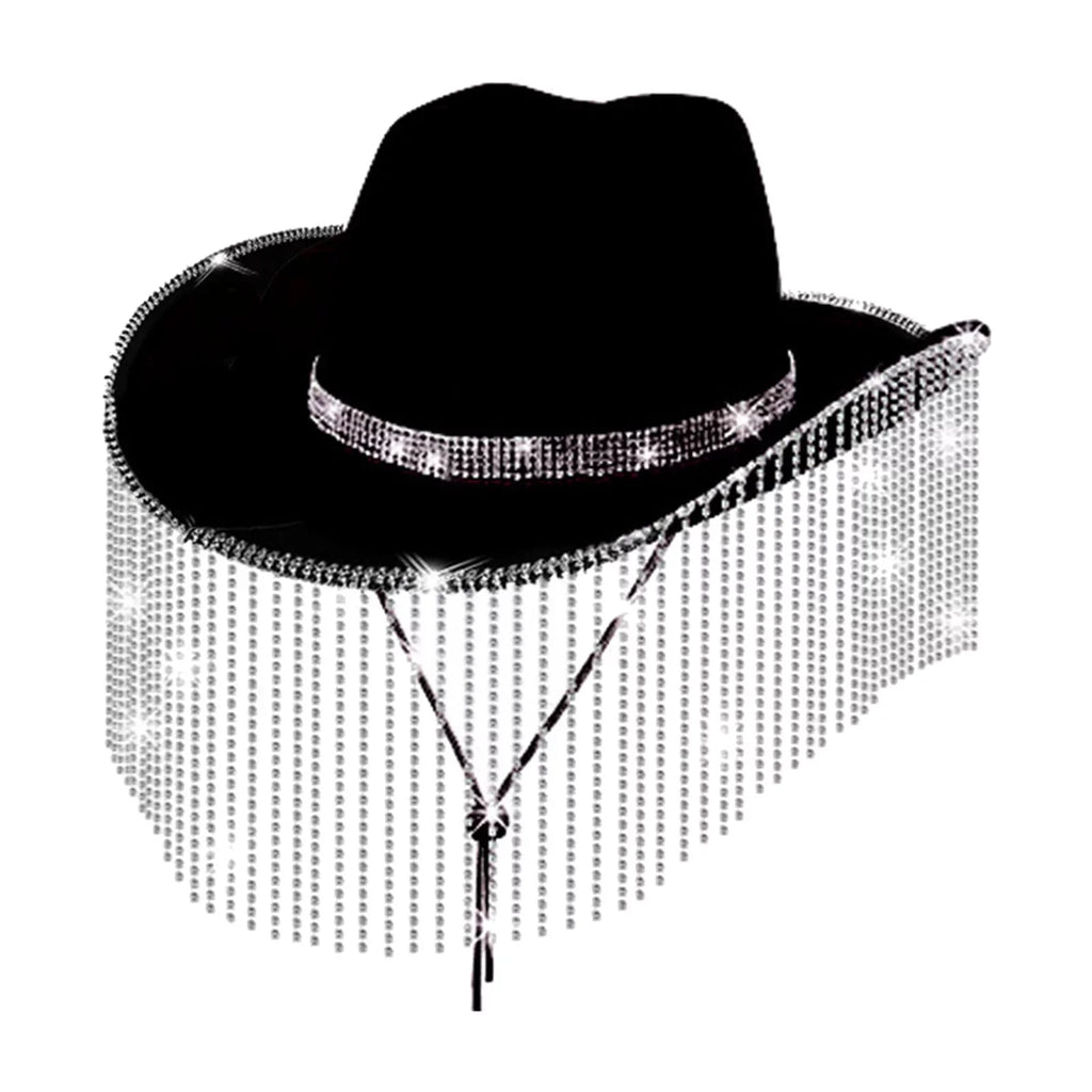 Street Hat Beach Unisex Strap Hat Men Segolike for Festivals Chin Cowgirl Camping Backpacking Black Hat Lightweight Sun Sun with Sunhat Cowboy Protection