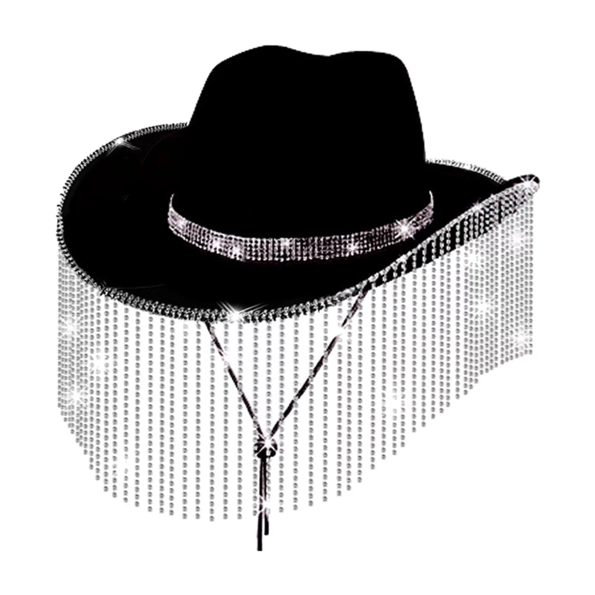 Street Hat Beach Unisex Strap Hat Men Segolike for Festivals Chin Cowgirl Camping Backpacking Black Hat Lightweight Sun Sun with Sunhat Cowboy Protection