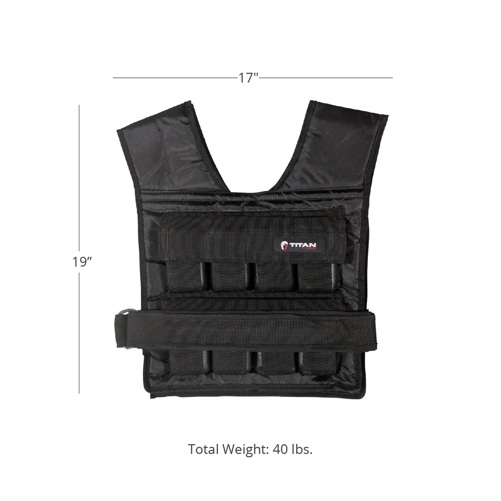 Titan lb. Adjustable Vest Fitness Weighted 40