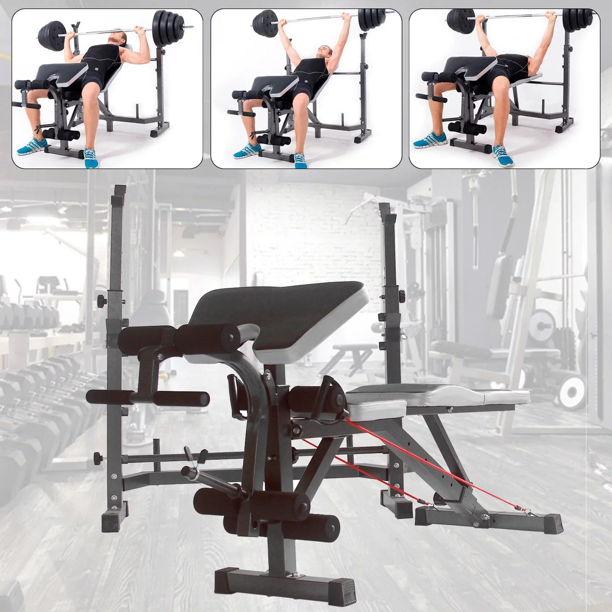 Olympic Press Workout Crunch Handle Champ Stock Body with US Curl, Weight Leg Workouts, Home and Developer Bench, Bench for Equipment At for Preacher Workouts Home