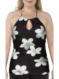 Villa High Womens Tankini Top Lauren Floral Neck Swim Lauren Ralph