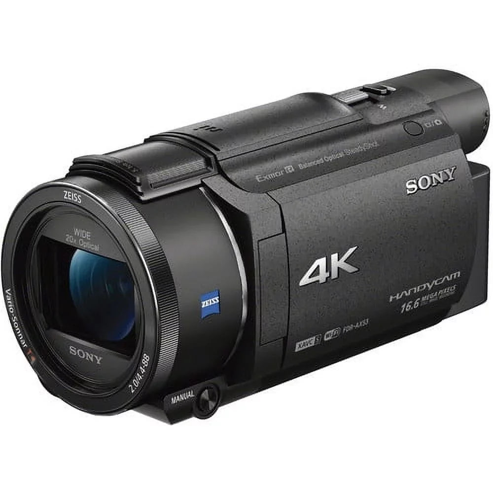 Ultra FDR-AX53 Sony 4K - Bundle Handycam Professional HD Camcorder.
