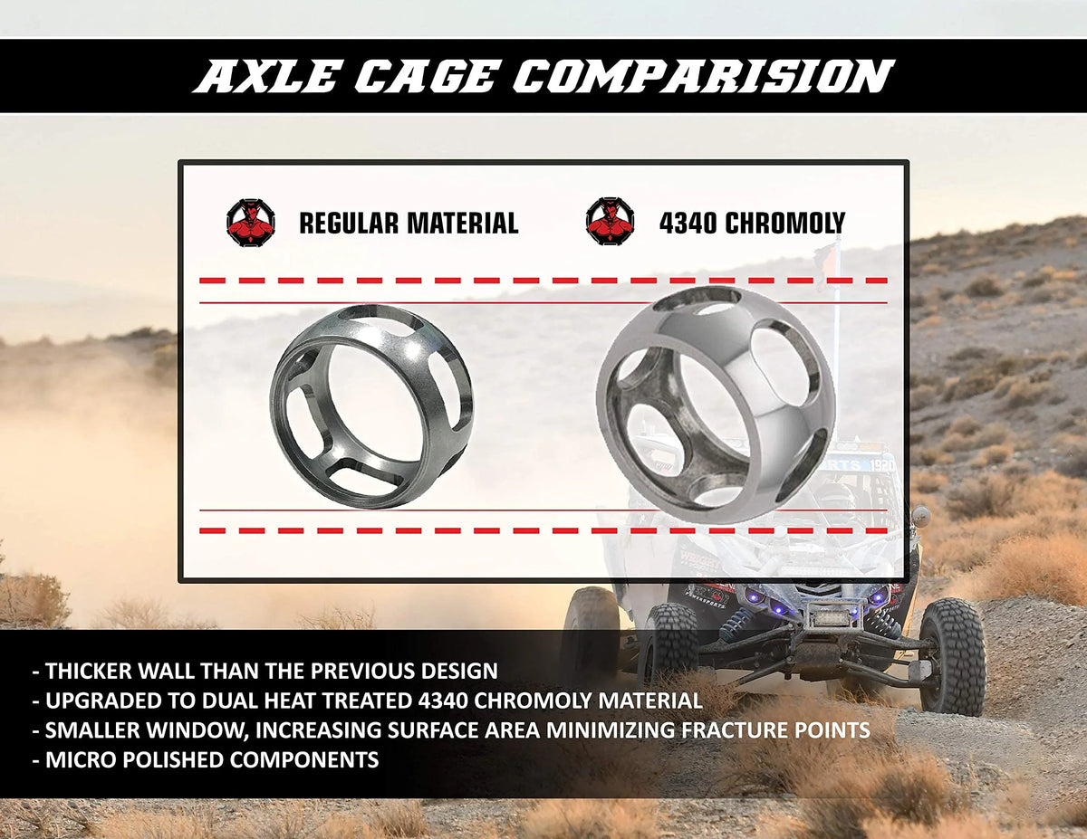 Terrain Axle Kit Reduction, Demon Powersports Right Rear Lift for On 47 6” Lift Heavy (Gen2) Can Duty Angles, Super ATV Degrees Swing Am Unique Outlander/Renegade, Kit Larger Boot for (2013-21) Heat