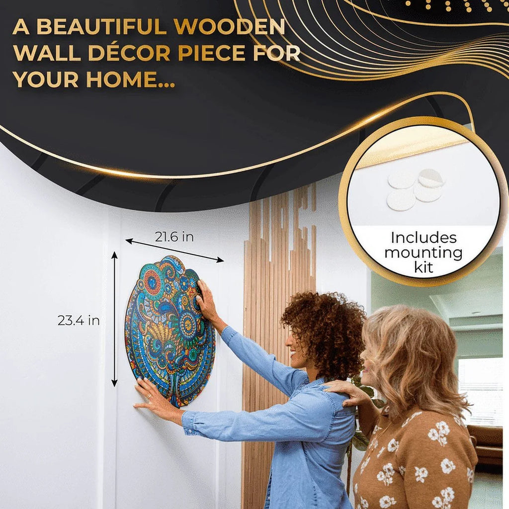 Retro ZenChalet for Pieces Puzzle 1000 Jigsaw Wooden featuring Premium Adults Floral