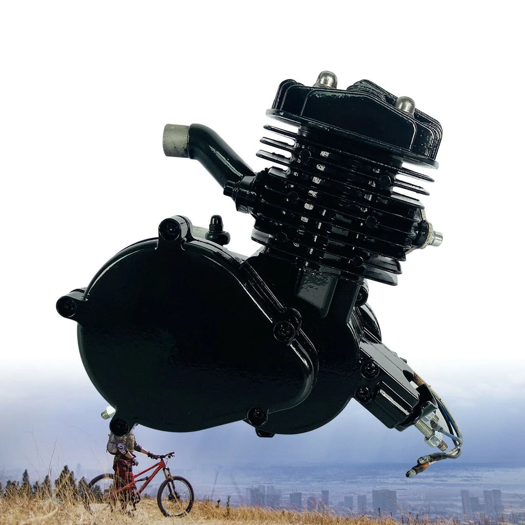 2.94KW Motorized Motor Petrol Bike Cylinder Air-cooled 80CC Start 6500r/min Gas Pull Engine 2-Stroke Bicycle Single Engine for
