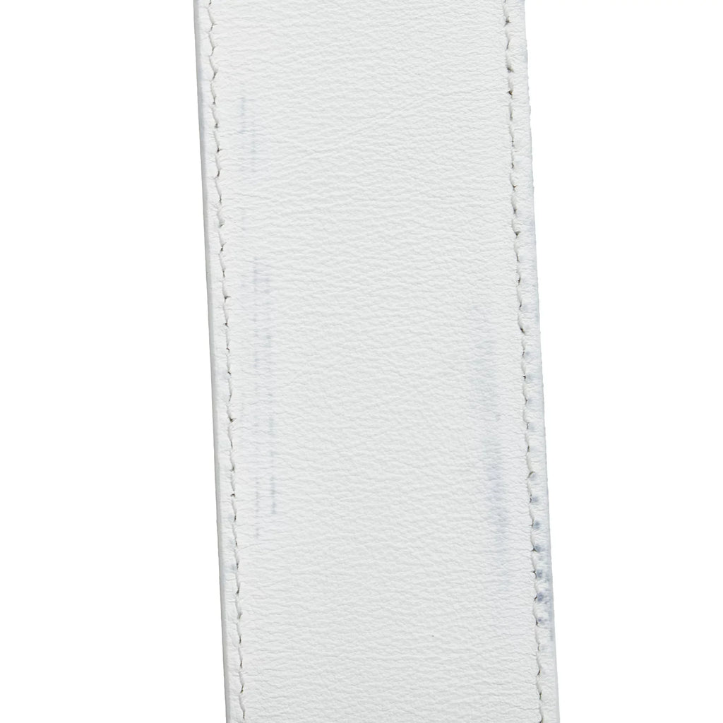 Lambskin Authenticated (Good) Satchel Lady Paradise White Unisex Leather Pre-Owned Medium Dior