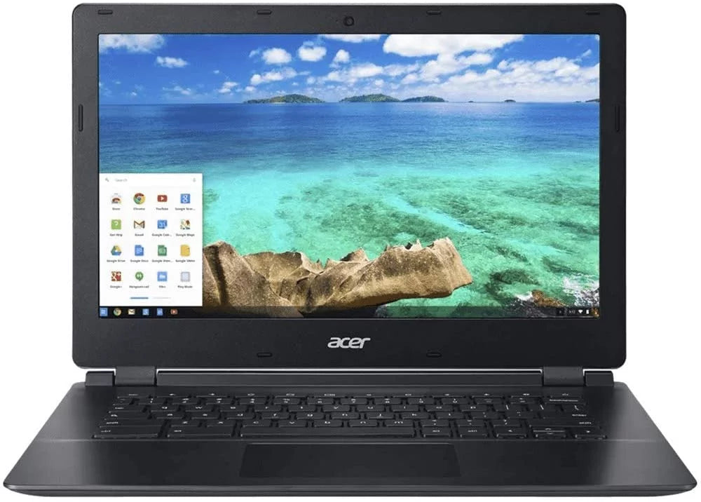 Celeron, RAM, Hard DDR3 Chrome, Pre-Owned C810-T7ZT 16GB 13" Computer, Screen Intel SSD Acer GHz Chromebook 4GB 2.10 Drive, Laptop