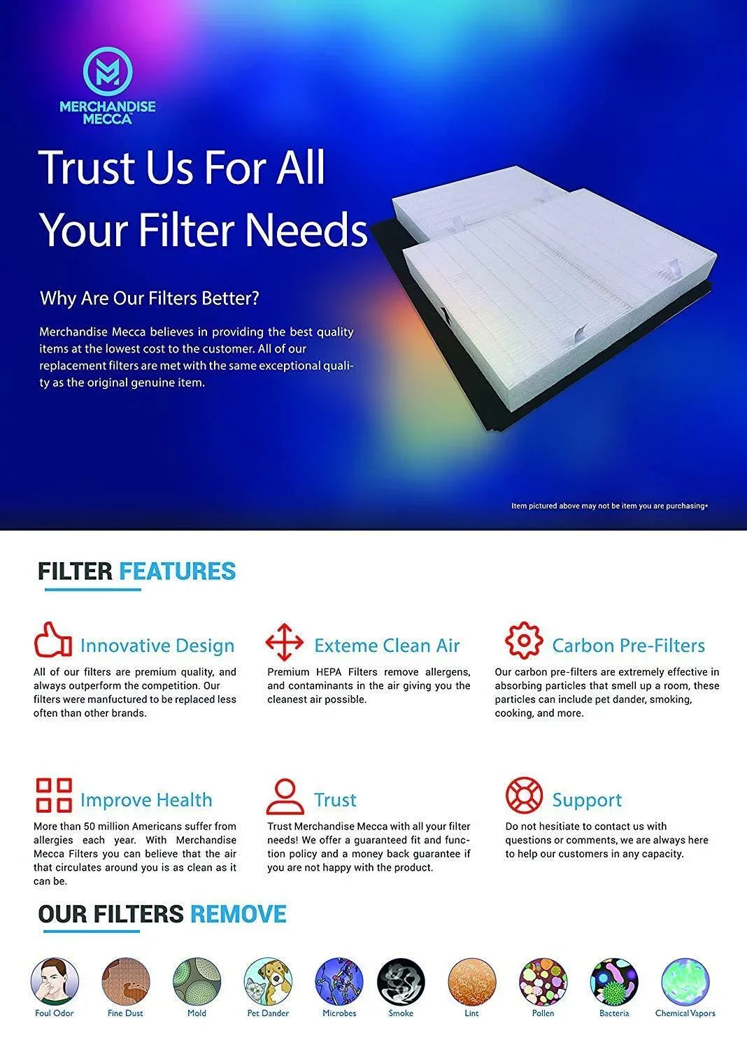 Carbons) with Filters Merchandise AP1512HH 4 and 2 Coway 3304899 Air Filters Purifiers for (2 HEPA Replacement Premium Mecca Filter Carbon